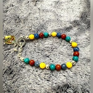 Carolyn Pollack Relios Sterling Silver Multi gemstone Beaded Bracelet